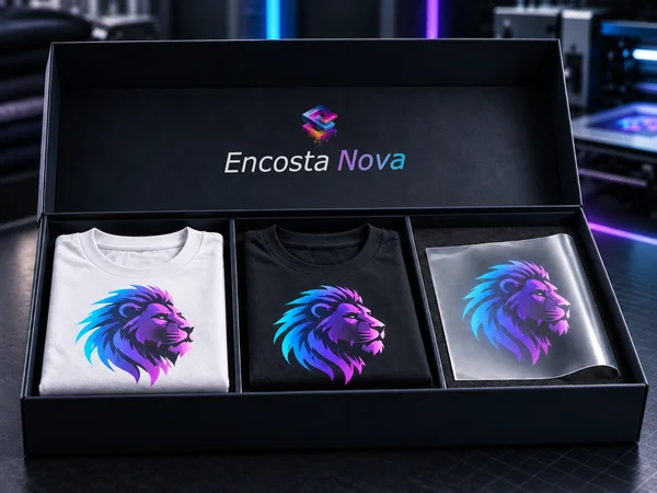 Sample Kit Encosta Nova с образцами одежды и DTF-принтом